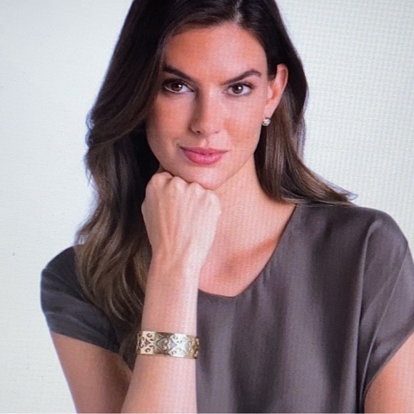 REDUCED Brighton Christo Madrid Narrow Gold Cuff Bracelet NWT - Picture 6 of 6